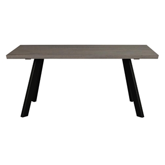 Fred spisebord | 170 x 95 cm | Mørkebrunt m. sorte ben